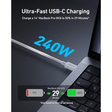 Load image into Gallery viewer, Anker Prime Thunderbolt 4 Cable, 3.3ft USB-C to USB-C Cable, 240W Charging, White_236
