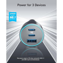 Load image into Gallery viewer, Anker USB-C Car Charger, iPhone 17 Car Charger, 67W 3-Port Compact Fast Charger, 535 Car Adapter with PIQ 3.0 for iPhone 17/16/15/14 Series, Galaxy S25/24/23, MacBook, iPad, and More (Cable Included), Black_2083
