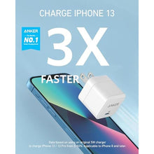 Load image into Gallery viewer, Anker USB C Charger with Foldable Plug, 20W USB C Charger Block for iPhone 17/16 / 15 and More Series, Galaxy, Pixel, iPad (3 Pack, Cable Not Included), White_2305
