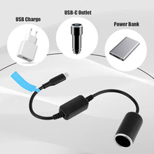 Load image into Gallery viewer, Anker USB C to Cigarette Lighter Adapter - 12V/18W Power Cable for Car LED Light, Dash Cam, GPS, black_639
