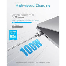Load image into Gallery viewer, Anker USB C to USB C Cable, 100W Fast Charging Cable(2-Pack, 10 ft, Silver)_383
