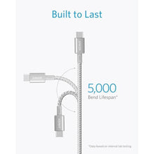 Load image into Gallery viewer, Anker USB C to USB C Cable, 100W Fast Charging Cable(2-Pack, 10 ft, Silver)_385
