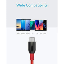 Load image into Gallery viewer, Anker USB Type C Cable, [3-Pack] Powerline+ USB-C to USB-A, Double-Braided Nylon Fast Charging Cable, for Samsung Galaxy S10/ S9 /S9+ /S8, MacBook and More(Red)(3ft+6ft+10ft)_2801

