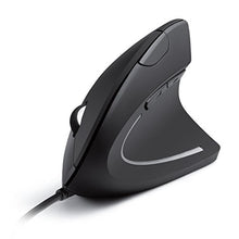 Load image into Gallery viewer, Anker USB Wired Vertical Mouse, Ergonomic Design Mouse for Computer and Laptop, 5 Buttons, 1000/1600 DPI, Optical Technology, USB Corded - Black_1
