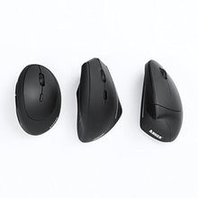 Load image into Gallery viewer, Anker USB Wired Vertical Mouse, Ergonomic Design Mouse for Computer and Laptop, 5 Buttons, 1000/1600 DPI, Optical Technology, USB Corded - Black_4161
