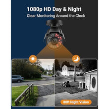 Load image into Gallery viewer, Anlapus 1080P Hybrid 4-in-1 Security Camera, Indoor Outdoor CCTV Bullet Cam, Black_925
