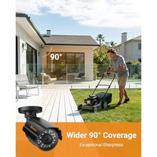 Load image into Gallery viewer, Anlapus 1080P Hybrid 4-in-1 Security Camera, Indoor Outdoor CCTV Bullet Cam, Black_926
