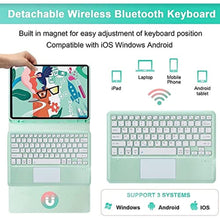 Load image into Gallery viewer, AnMengXinLing for Samsung Tab S8+/S8 Plus/S7 FE / S7 Plus Keyboard Case- Touchpad Detachable with S Pen Holder Cover 12.4 inch Galaxy S8 2022/ 2021/ S7+ 2020 Tablet,Purple_517
