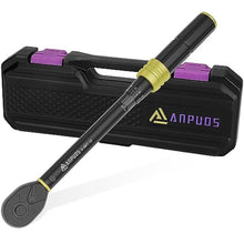 Load image into Gallery viewer, ANPUDS 3/8" Click Torque Wrench, 5-45 Ft-Lb/6.8-61 Nm, Lightweight Aluminum, Black_1
