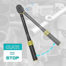Load image into Gallery viewer, ANPUDS 3/8" Click Torque Wrench, 5-45 Ft-Lb/6.8-61 Nm, Lightweight Aluminum, Black_6863
