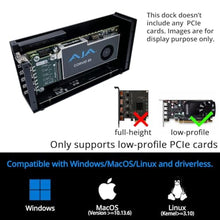 Load image into Gallery viewer, ANQUORA Thunderbolt 3 to PCIe Card Dock with one PCIe 3.0 x16 Slot Input, External Enclosure for PCI-E Card for Laptop/Desktop, Aluminum Alloy Housing, Compatible with NVIDIA P600/P620/T1000 (TD1s)_600
