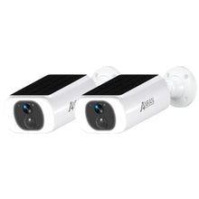 Load image into Gallery viewer, ANRAN 2K Security Cameras Wireless Outdoor Integrated Solar Panel, 2 Pack, CPackWhite_1
