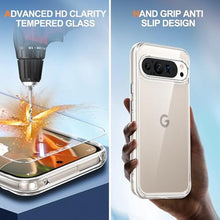 Load image into Gallery viewer, ANTSHARE for Google Pixel 9 Pro XL Case, with 1X Screen Protector, Clear [Not Yellowing] [Military-Grade Drop Protection] Slim Shockproof Protective Cover Phone Case for Pixel 9 Pro XL, Clear_3874

