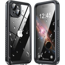 Load image into Gallery viewer, ANTSHARE for iPhone 15 Case,Waterproof Built-in Screen &amp; Lens Protector [14 FT Military Drop Proof] [Full Body Shockproof] [Dustproof] [IP68 Underwater] Phone Case for iPhone 15,Black_1
