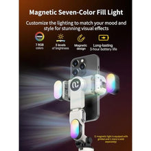 Load image into Gallery viewer, AOCHUAN Gimbal Stabilizer for iPhone, Sefie Stick Tripod with Auto Face Tracking for TIK Tok YouTube Video Recording, 4 in 1 Gimbal Stabilizer with 360 Rotation for iPhone/Andriod -M1 Pro White_2995
