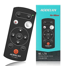 Load image into Gallery viewer, AODELAN Camera Wireless Shutter Release Remote Control for Nikon COOLPIX P1000 P950 B600 A1000 Z50 Z30 Z fc, Replaces Nikon ML-L7, ForNikonMLLARemoteControl_1
