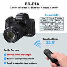 Load image into Gallery viewer, AODELAN Wireless Shutter Release for Canon EOS M50,M50 Mark II,M6 Mark II,6D Mark II,T7i,77D,SL2,SL3(EOS 250D),90D,200D,EOS R,800D,Replace Canon BR-E1 Remote Control, Black_8651
