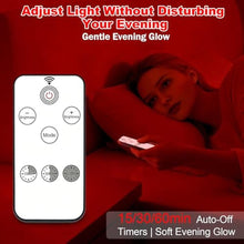 Load image into Gallery viewer, Aoife 670nm Red Light Bedside Lamp 4 Color Modes, Wooden_469
