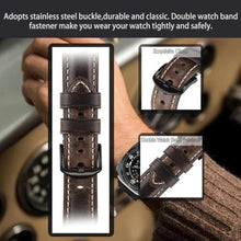 Load image into Gallery viewer, Apawband Leather Band,1Brown/Black, Pixel Watch 5/4/3 45mm, BrownBlack_872
