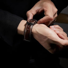 Load image into Gallery viewer, Apawband Leather Band,1Brown/Black, Pixel Watch 5/4/3 45mm, BrownBlack_874
