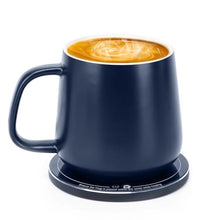 Load image into Gallery viewer, APEKX Self-Heating Ceramic Coffee Mug - Stable 130F Temperature, 15W Wireless Phone Charging, 12.8 fl oz Capacity - USB-C Enabled. (Deep Navy), DeepNavy_1
