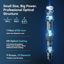 Load image into Gallery viewer, APEXEL 10X Tele-Macro Pro Dual Lens 2-in-1 for iPhone, Black_244

