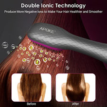 Load image into Gallery viewer, APOKE 3 in 1 Hair Dryer Brush Professional 1200W Powerful Ceramic Tourmaline 3 Heat/2 Speed Settings One Step Hair Dryer and Styler (Gray)_752
