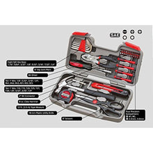 Load image into Gallery viewer, Apollo Tools Original 39 Piece General Household Tool Set in Toolbox Storage Case with Essential Hand Tools for Everyday Home Repairs, DIY and Crafts Red/Black - DT9706_8276
