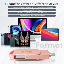 Load image into Gallery viewer, Apple MFi Certified 512GB Photo Stick, Flash Drive for iPhone Memory Stick for Photo/Video Backup Stick, High-Speed USB Stick iPhone Storage Drive Compatible for iPhone/iPad/Android/PC (Pink)_19
