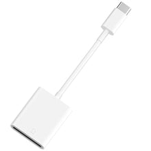 Load image into Gallery viewer, [Apple MFi Certified] USB C to SD Card Camera Reader for iPhone 17 16 15, White_1

