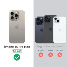 Load image into Gallery viewer, Arae Magnetic Designed for iPhone 15 Pro Max Case Luxury Leather Aluminum Case Compatible with Magsafe Drop Camera Protection Anti-Scratch Slim (Brown, iPhone 15 Pro Max 6.7inch)_681
