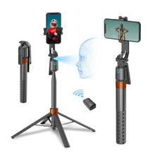 Load image into Gallery viewer, arbenlulu Auto Face Tracking Tripod for iPhone,70" Tall Travel Phone Tripod with Remote and Gesture Control,Selfie Stick for Video Recording&amp;TikTok Live Streaming&amp;Content Creator_1
