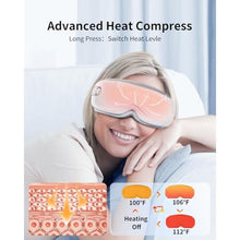 Load image into Gallery viewer, arboleaf Eye Massager with Heat, Heated Eye Massager for Migraines with Compression and Music, Wireless Eye Mask Massager with Heat, 5 Modes Portable Massaging Eye mask for Relieve Eye Strain, White_3856
