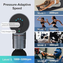 Load image into Gallery viewer, arboleaf Massage Gun Deep Tissue, Balance of Power &amp; Portability Full-Metal Percussion Massager with Silent Brushless Motor - Ultra-Quiet Pocket-Sized for Athletes Back Pain Relief Home Office Travel, Gray_8573
