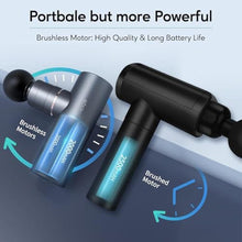 Load image into Gallery viewer, arboleaf Massage Gun Deep Tissue, Balance of Power &amp; Portability Full-Metal Percussion Massager with Silent Brushless Motor - Ultra-Quiet Pocket-Sized for Athletes Back Pain Relief Home Office Travel, Gray_8575
