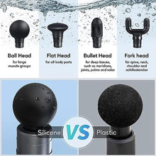 Load image into Gallery viewer, arboleaf Massage Gun Deep Tissue, Balance of Power &amp; Portability Full-Metal Percussion Massager with Silent Brushless Motor - Ultra-Quiet Pocket-Sized for Athletes Back Pain Relief Home Office Travel, Gray_8576
