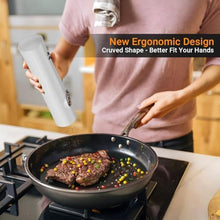 Load image into Gallery viewer, Arcselong Electric Salt And Pepper Grinder Set With Type-C Rechargeable Base, No Battery Needed, Adjustable Coarseness Electronic Spice Mill Shakers Salt And Pepper Shakers Refillable, PlasticWhite_5108

