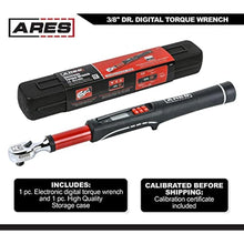 Load image into Gallery viewer, ARES 43000-3/8-Inch Drive Electronic Digital Torque Wrench - 7.4-99.6 ft/lbs (10-135Nm) - Reversible Sealed Head - Multi-Alert System Prevents Over-Torquing, SilverOrGray_5465
