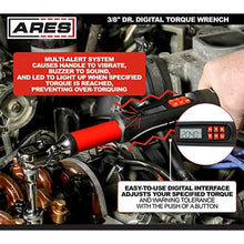 Load image into Gallery viewer, ARES 43000-3/8-Inch Drive Electronic Digital Torque Wrench - 7.4-99.6 ft/lbs (10-135Nm) - Reversible Sealed Head - Multi-Alert System Prevents Over-Torquing, SilverOrGray_5467
