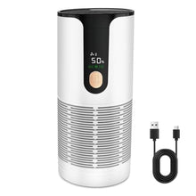 Load image into Gallery viewer, Arint Mini Car Air Purifier-True HEPA Portable Small Air Purifier with LCD Display,15dB Quiet,USB-C Charging,Filters Smoke/Dust/Pet Dander in Car/Office/Desk/TravelWhite_1
