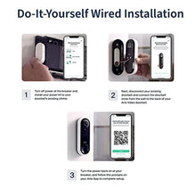 Load image into Gallery viewer, Arlo Essential Wired Video Doorbell - HD Video, 180 View, Night Vision, 2 Way Audio, DIY Installation (wiring required), Security Camera, Doorbell Camera, Home Security Cameras, White - AVD1001_2133
