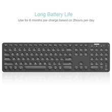 Load image into Gallery viewer, Arteck 2.4G Wireless Keyboard Ultra Slim Full Size Keyboard with Numeric Keypad and Media Hotkey for Computer/Desktop/PC/Laptop/Surface/Smart TV and Windows 10/8/ 7 Built-in Rechargeable Battery, Black_7951
