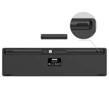 Load image into Gallery viewer, Arteck 2.4G Wireless Keyboard Ultra Slim Full Size Keyboard with Numeric Keypad and Media Hotkey for Computer/Desktop/PC/Laptop/Surface/Smart TV and Windows 10/8/ 7 Built-in Rechargeable Battery, Black_7952
