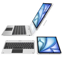 Load image into Gallery viewer, Arteck iPad Air 11-inch Keyboard Case with Trackpad, Bluetooth Keyboard with Folio Full Protection Case and Touchpad for Apple iPad Air 11 M4/M3/M2 (2026/2025/2024), Air 5/Air 4, Silver_8610
