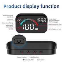 Load image into Gallery viewer, ARTILAURA Windshield GPS Speedometer Head Up Display HUD 3.5 Inches Digital GPS Speedometer Smart Gauge Overspeed,Compass, Mileage for Most Car Vehicles_2010
