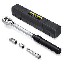 Load image into Gallery viewer, ARUCMIN 3/8-Inch Drive Click Torque Wrench (10-45 ft.-lb./13.5-61Nm) Dual-Direction Adjustable Torque Wrench Set, ftlbNm_1
