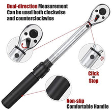 Load image into Gallery viewer, ARUCMIN 3/8-Inch Drive Click Torque Wrench (10-45 ft.-lb./13.5-61Nm) Dual-Direction Adjustable Torque Wrench Set, ftlbNm_7099
