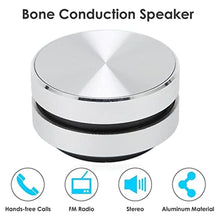 Load image into Gallery viewer, ASHATA Bluetooth Bone Conduction Speaker, Stereo Magnetic Speaker, DIY Sound Experience Such as Luggage, Guitars, Wooden Tables (Silver)_541
