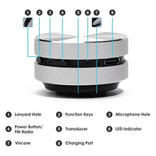 Load image into Gallery viewer, ASHATA Bluetooth Bone Conduction Speaker, Stereo Magnetic Speaker, DIY Sound Experience Such as Luggage, Guitars, Wooden Tables (Silver)_543
