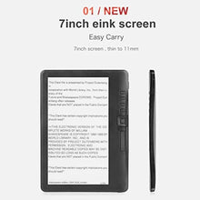 Load image into Gallery viewer, ASHATA HD eReader,7in Color TFT LCD 16:9 Screen eBook Readers 800x480 380MHz with Black Protective Case,Portable E Reader for EPUB PDF TXT,Storage Optional(4GB)_1273
